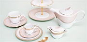 картинка Набор посуды чайный, 15 предметов, фарфор, серия Grace PORCEL  магазин «Аура Дома»
