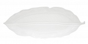Блюдо сервировочная фарфоровая LEAVES WHITE, размер: 39х16 см в подарочной упаковке Easy Life магазин «Аура Дома»